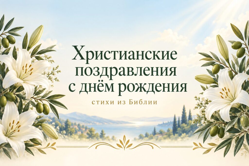 Христианские поздравления с Днем рождения: стихи из Библии Христианские поздравления с днём рождения: стихи из Библии