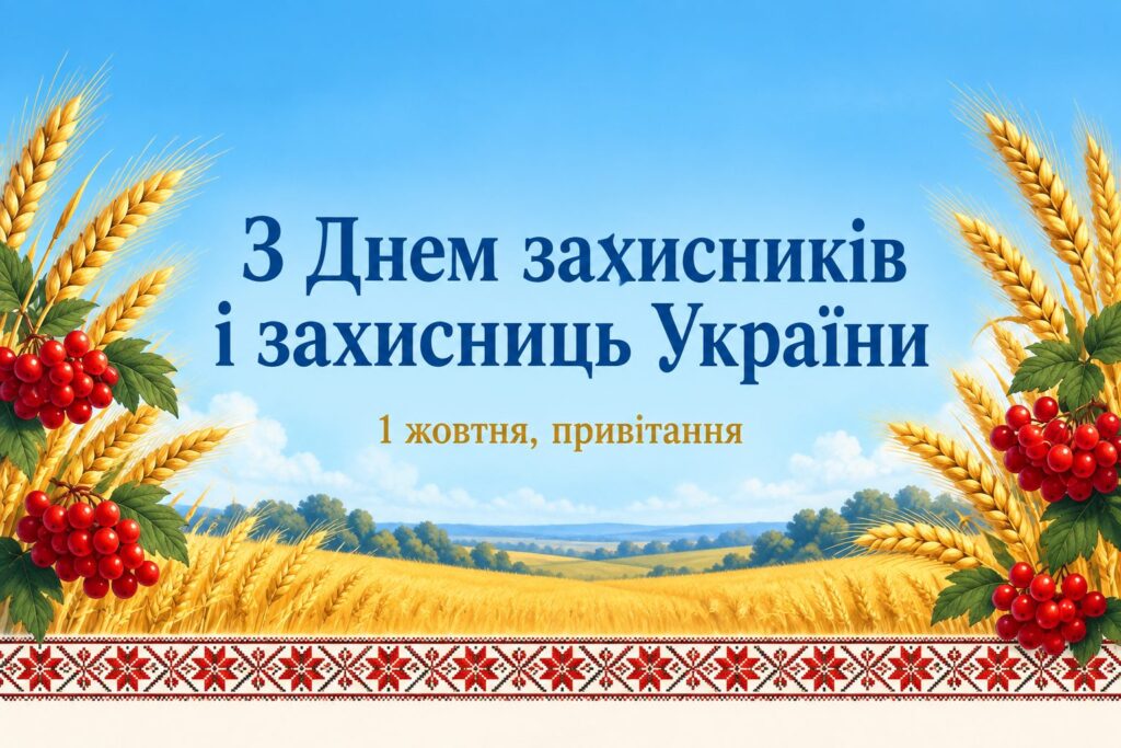 З Днем захисників і захисниць України: 1 жовтня, привітання