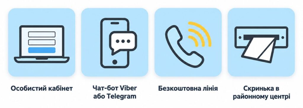 Чотири способи передати показники лічильників у Києві: особистий кабінет, чат-бот, безкоштовна лінія, скринька в районному центрі