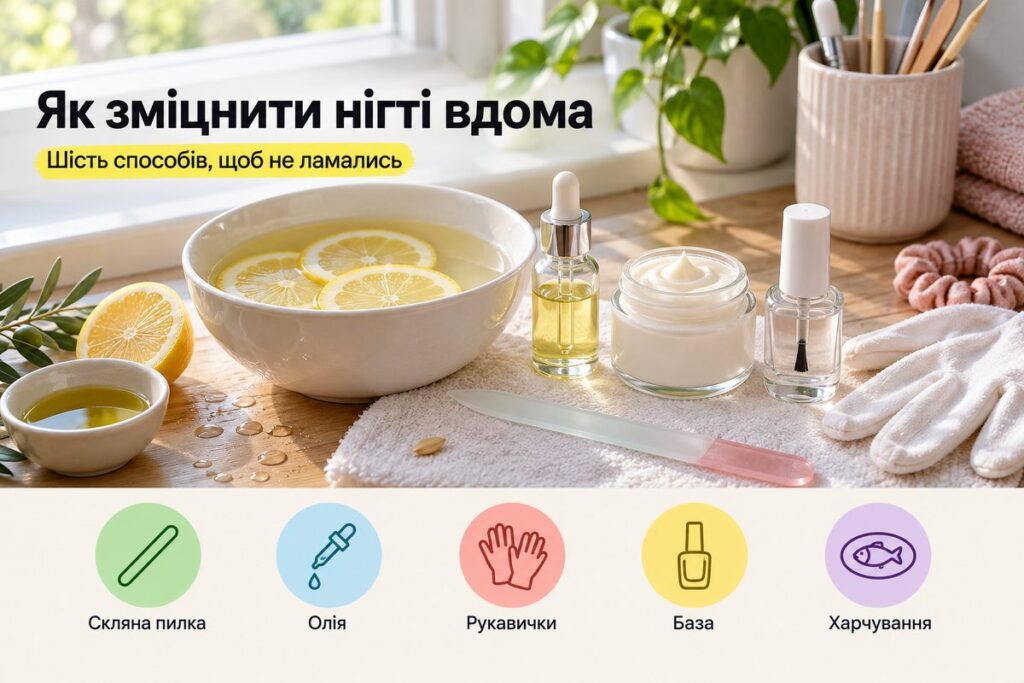 Як зміцнити нігті вдома, щоб не ламались: 6 способів - обкладинка статті kiev-city.com.ua