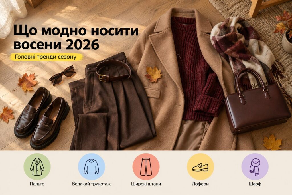 Що модно носити восени 2026: головні тренди сезону - обкладинка статті kiev-city.com.ua