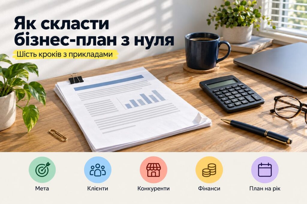 Як скласти бізнес-план з нуля: 6 кроків - обкладинка статті kiev-city.com.ua