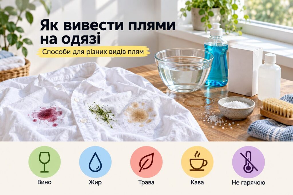 Як вивести плями на одязі: способи для різних видів - обкладинка статті kiev-city.com.ua