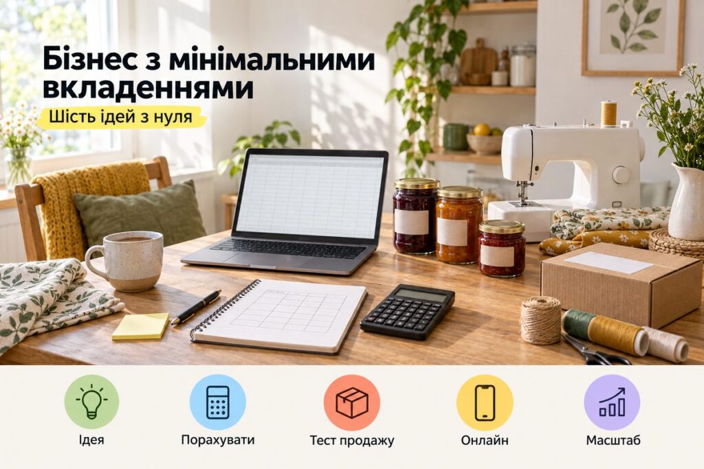 Ідеї бізнесу з мінімальними вкладеннями: 6 варіантів з нуля - обкладинка статті kiev-city.com.ua