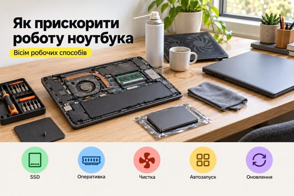 Як прискорити роботу ноутбука: 8 робочих способів - обкладинка статті kiev-city.com.ua