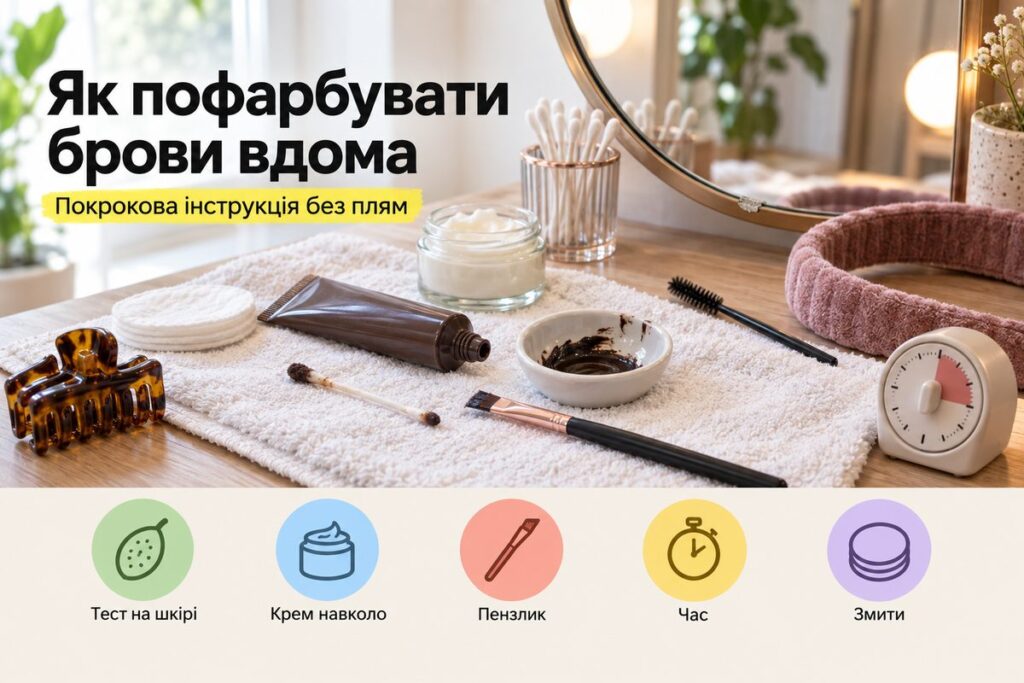Як пофарбувати брови вдома: покрокова інструкція - обкладинка статті kiev-city.com.ua