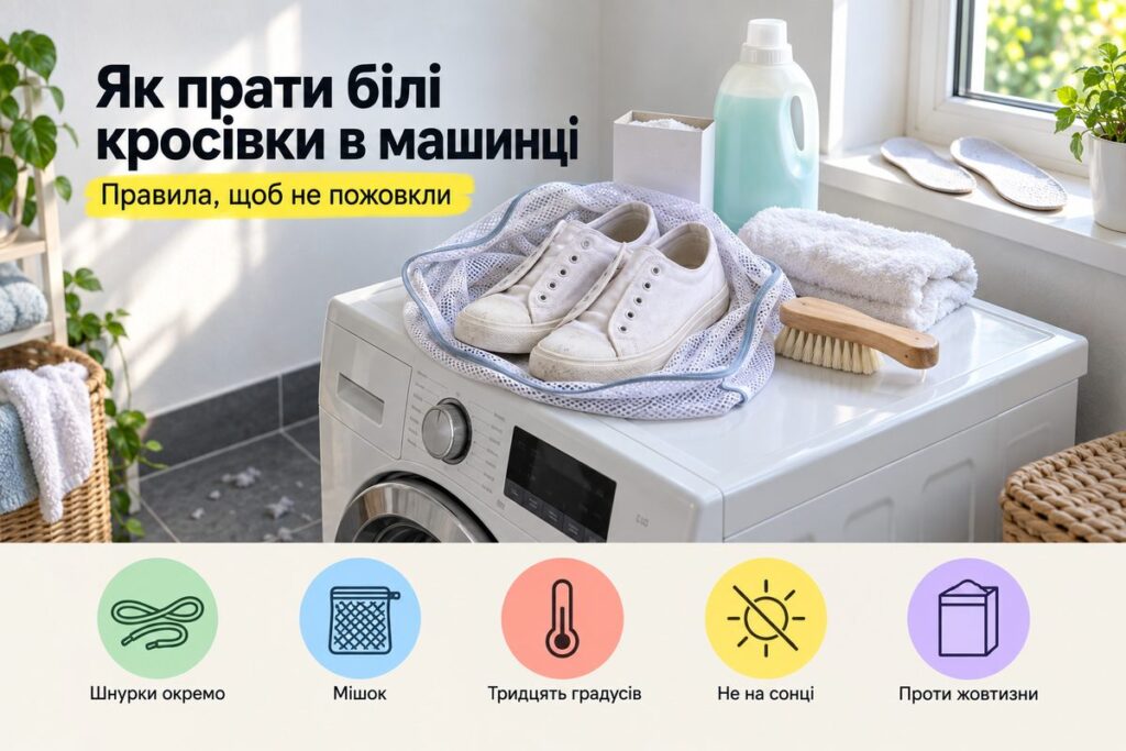 Як прати білі кросівки в пральній машині: правила - обкладинка статті kiev-city.com.ua