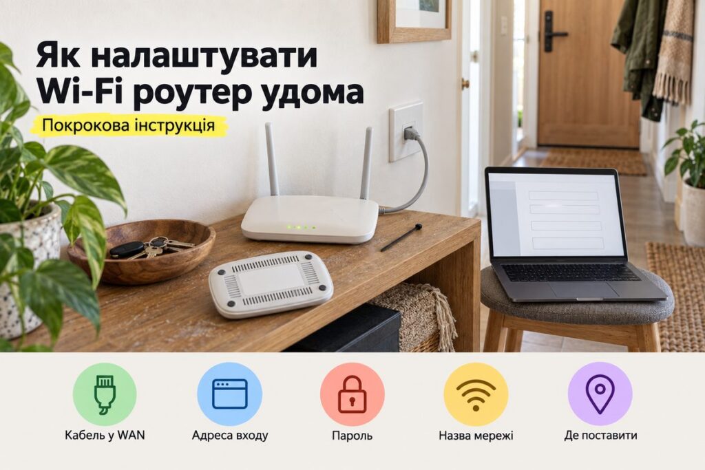 Як налаштувати Wi-Fi роутер удома: покрокова інструкція - обкладинка статті kiev-city.com.ua