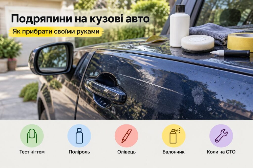 Як прибрати подряпини на кузові авто своїми руками - обкладинка статті kiev-city.com.ua