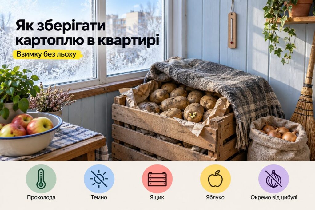 Як зберігати картоплю в квартирі взимку: без льоху - обкладинка статті kiev-city.com.ua