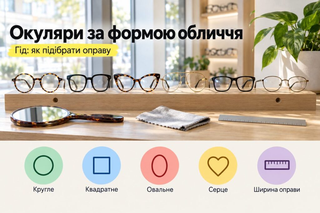 Як підібрати окуляри за формою обличчя: гід - обкладинка статті kiev-city.com.ua
