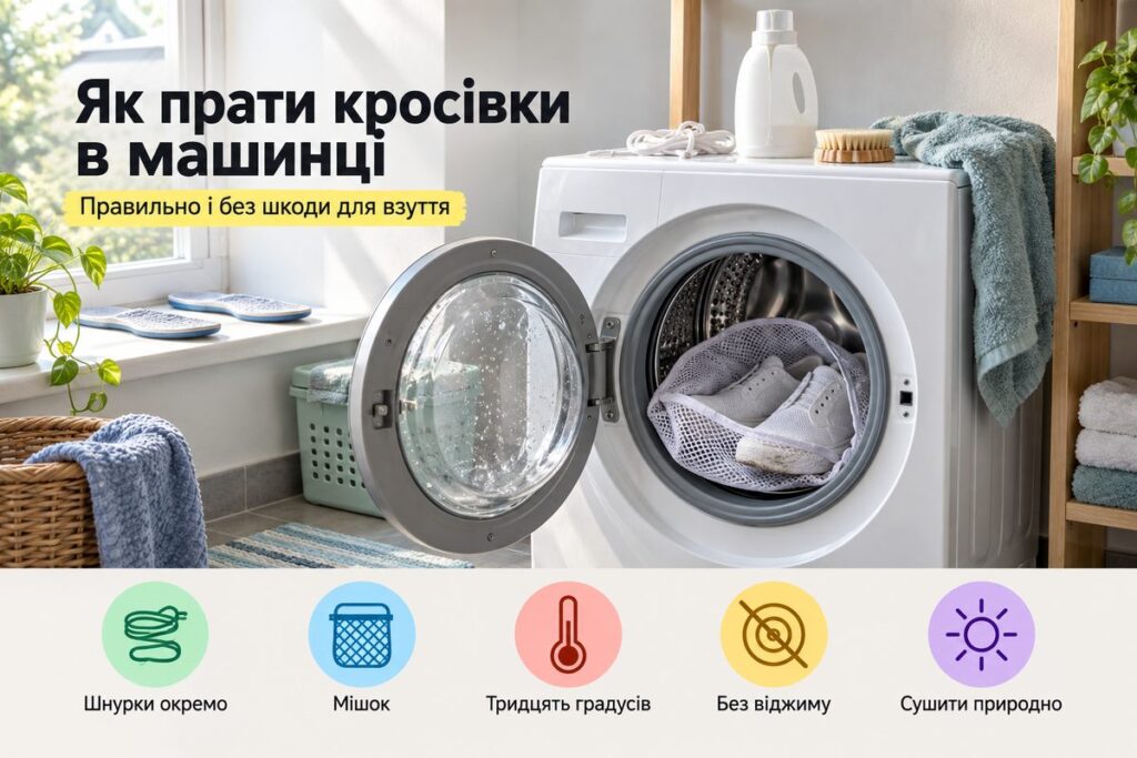 Як прати кросівки в пральній машині правильно - обкладинка статті kiev-city.com.ua