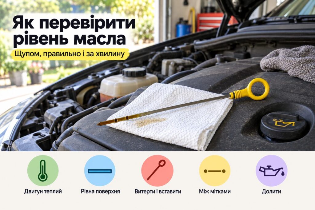 Як перевірити рівень масла в двигуні щупом правильно - обкладинка статті kiev-city.com.ua