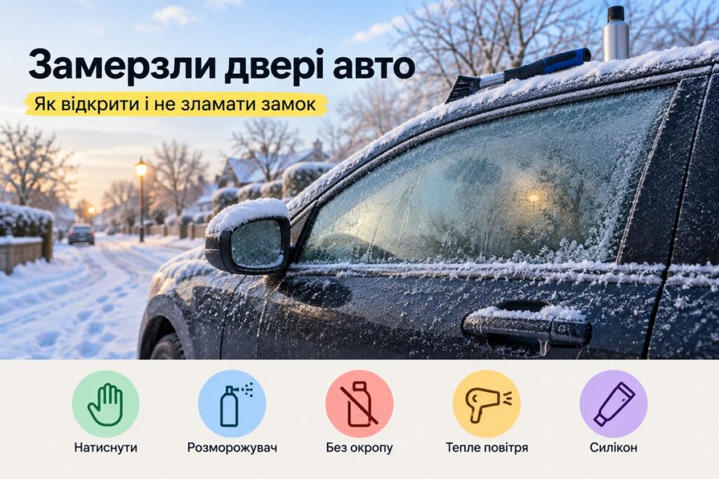 Що робити, якщо замерзли двері авто: як відкрити - обкладинка статті kiev-city.com.ua