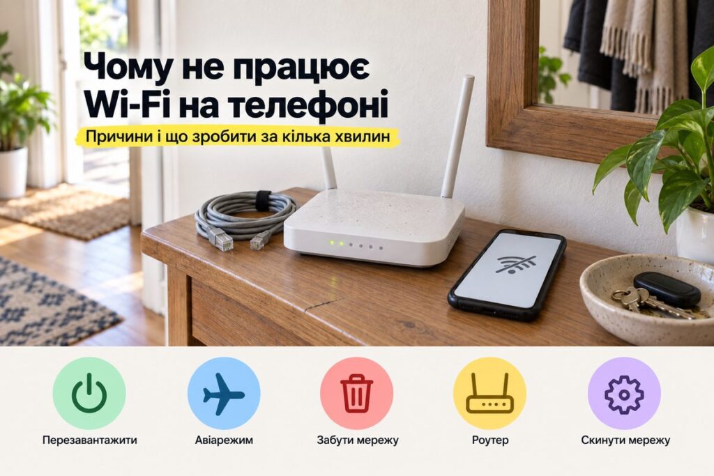 Чому не працює Wi-Fi на телефоні: причини і рішення - обкладинка статті kiev-city.com.ua