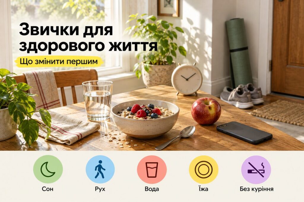 Які звички найбільше впливають на здоров’я - обкладинка статті kiev-city.com.ua