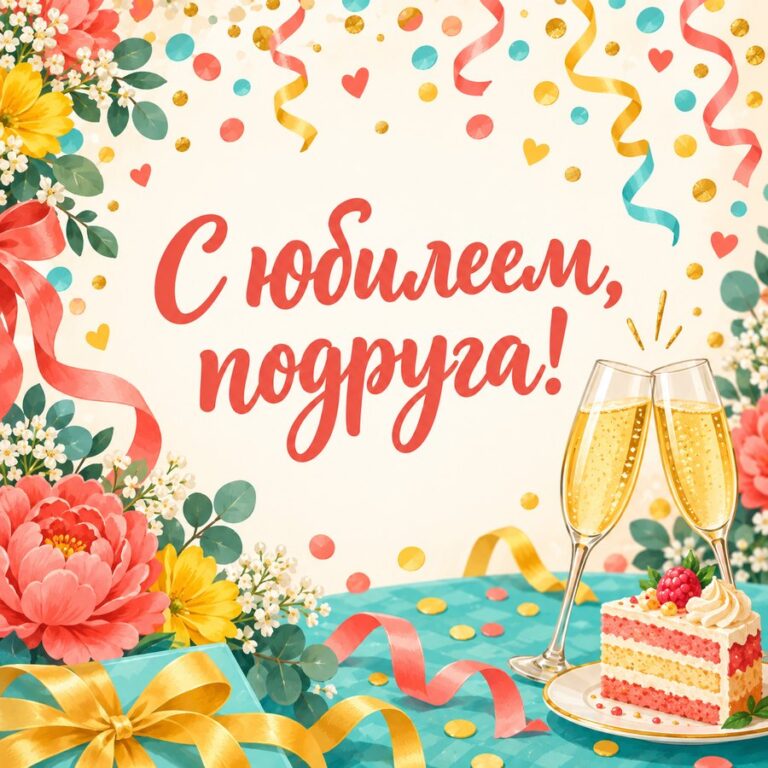 С юбилеем, подруга!