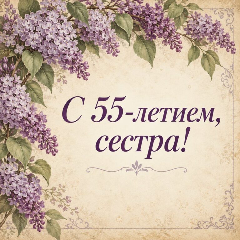 С 55-летием, сестра!