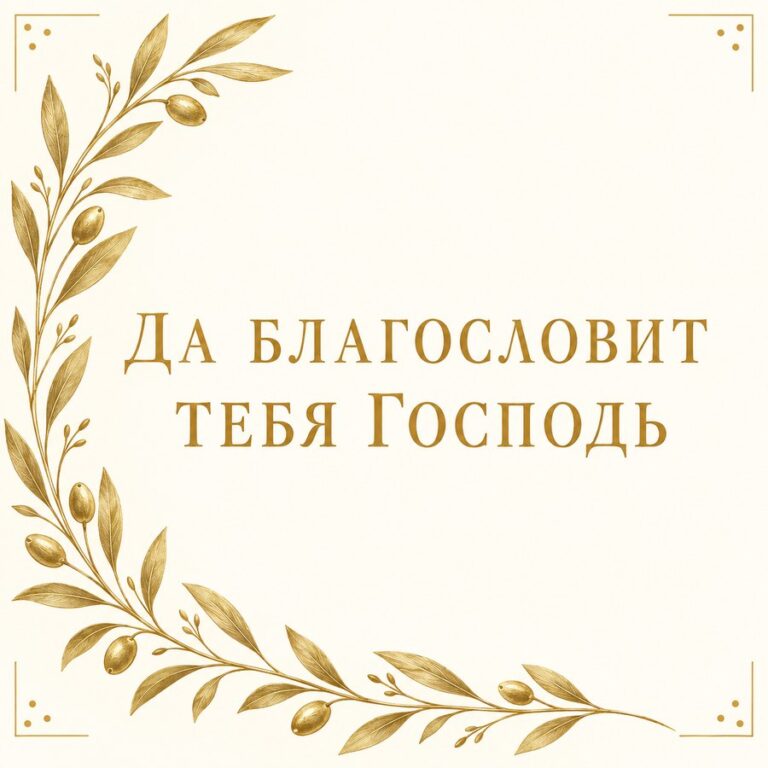 Да благословит тебя Господь