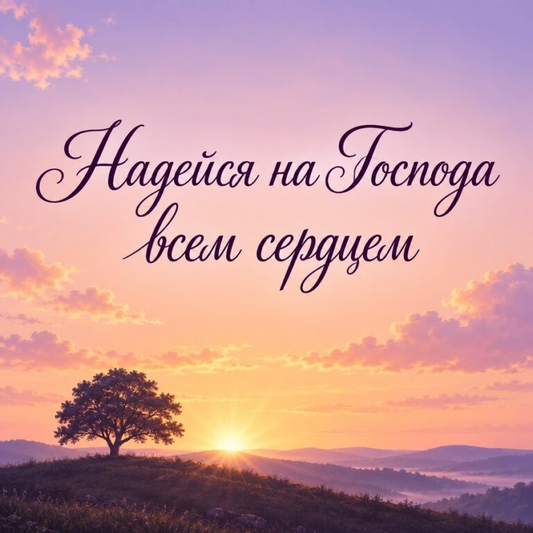 Надейся на Господа всем сердцем