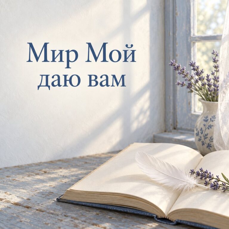 Мир Мой даю вам
