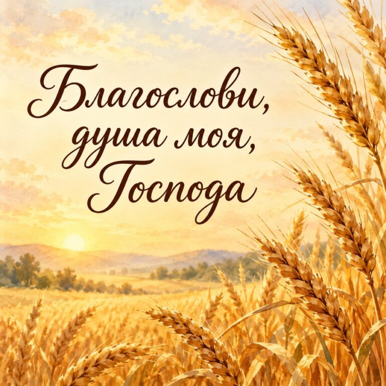 Благослови, душа моя, Господа