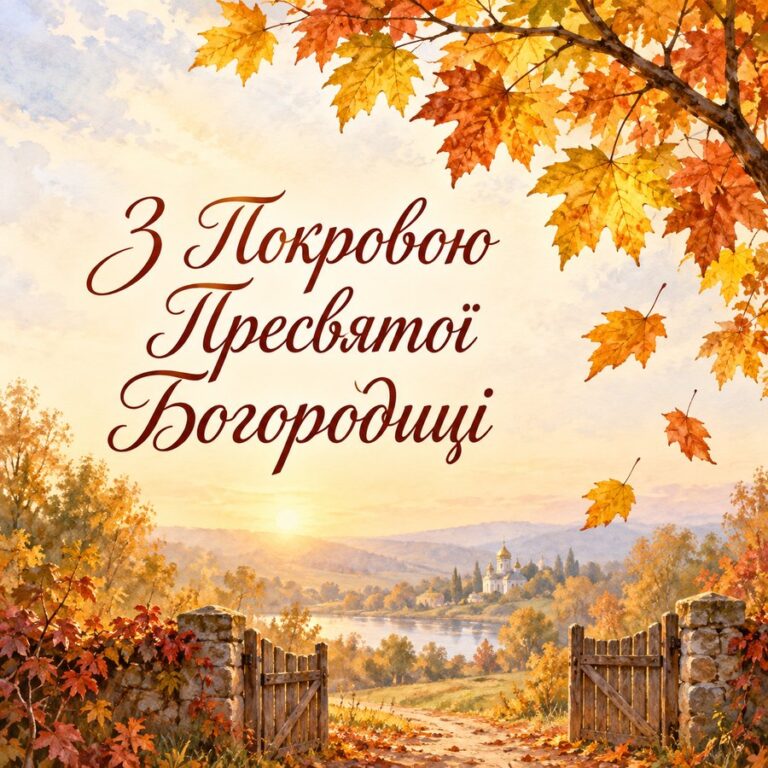 З Покровою Пресвятої Богородиці
