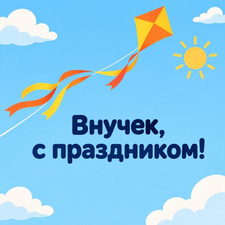 Внучек, с праздником!