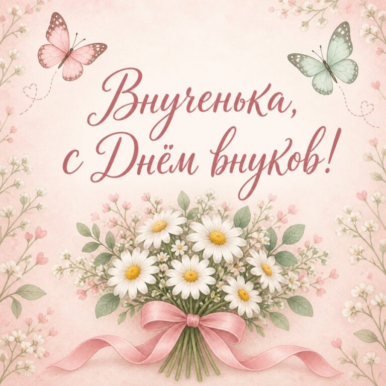 Внученька, с Днём внуков!