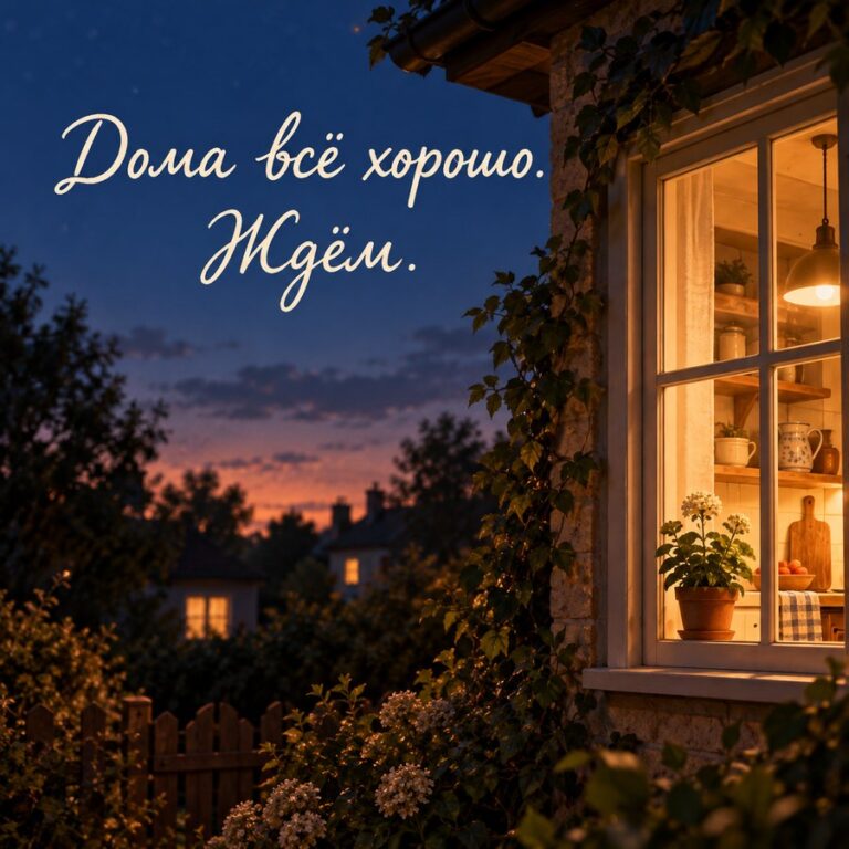 Дома всё хорошо. Ждём.