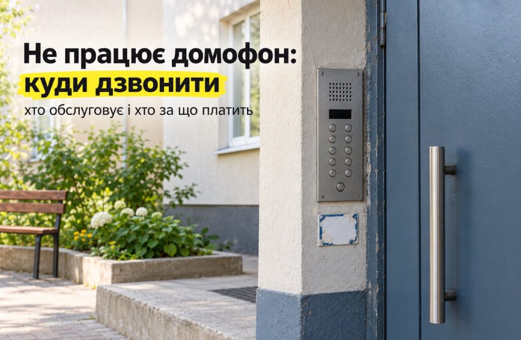 Не працює домофон: хто має лагодити і куди дзвонити Панель домофона з кнопками біля вхідних дверей багатоквартирного будинку
